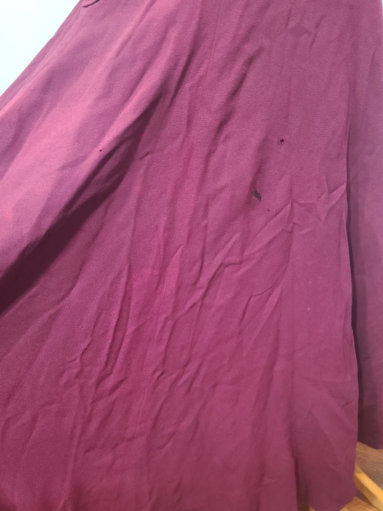 Maroon Rayon Gown with Beaded Bird Design(B-37' W-30' H-38') — image 19