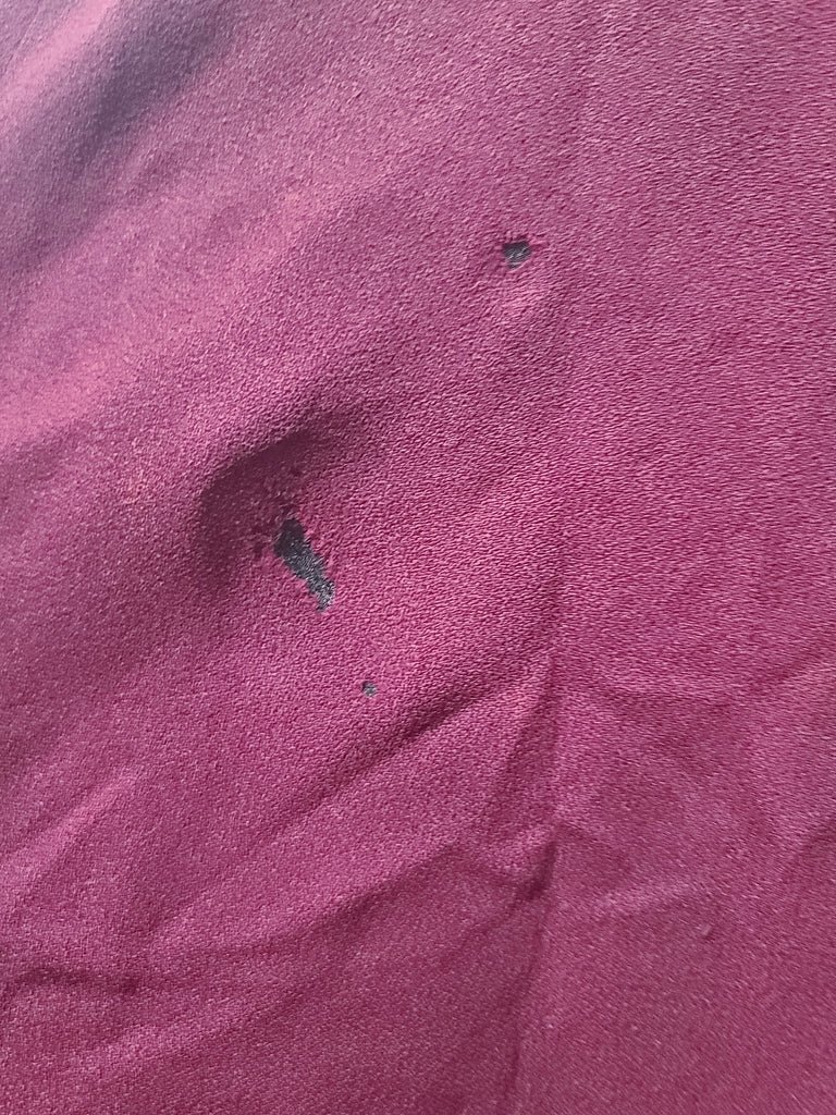 Maroon Rayon Gown with Beaded Bird Design(B-37' W-30' H-38') — image 20