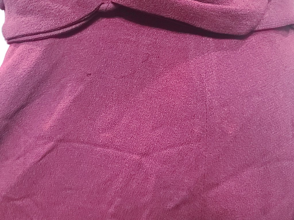 Maroon Rayon Gown with Beaded Bird Design(B-37' W-30' H-38') — image 28