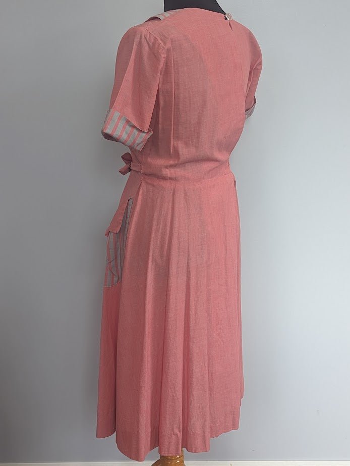 Pink Wrap Dress(B-39' W-26'-30' H-38') — image 4
