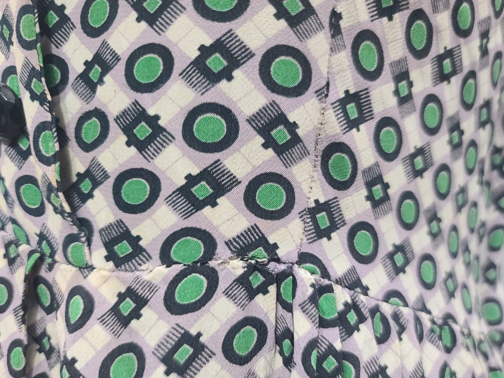 Green Print Dress (as-is)(B-33' W-27' H-37') — image 16