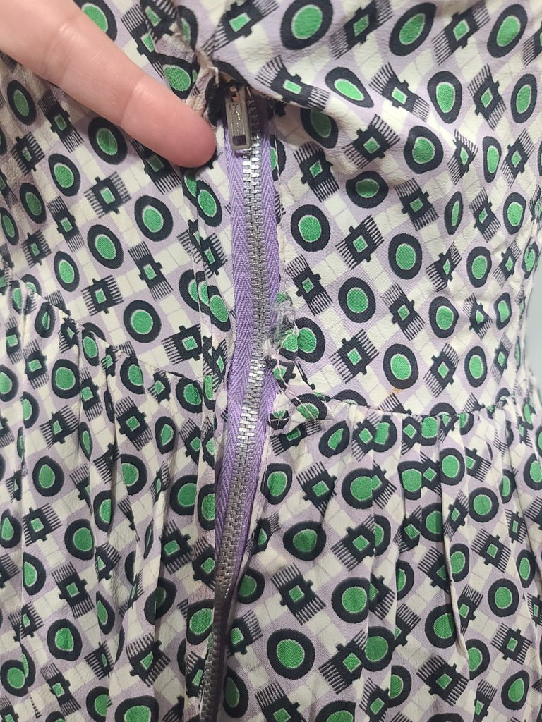 Green Print Dress (as-is)(B-33' W-27' H-37') — image 17