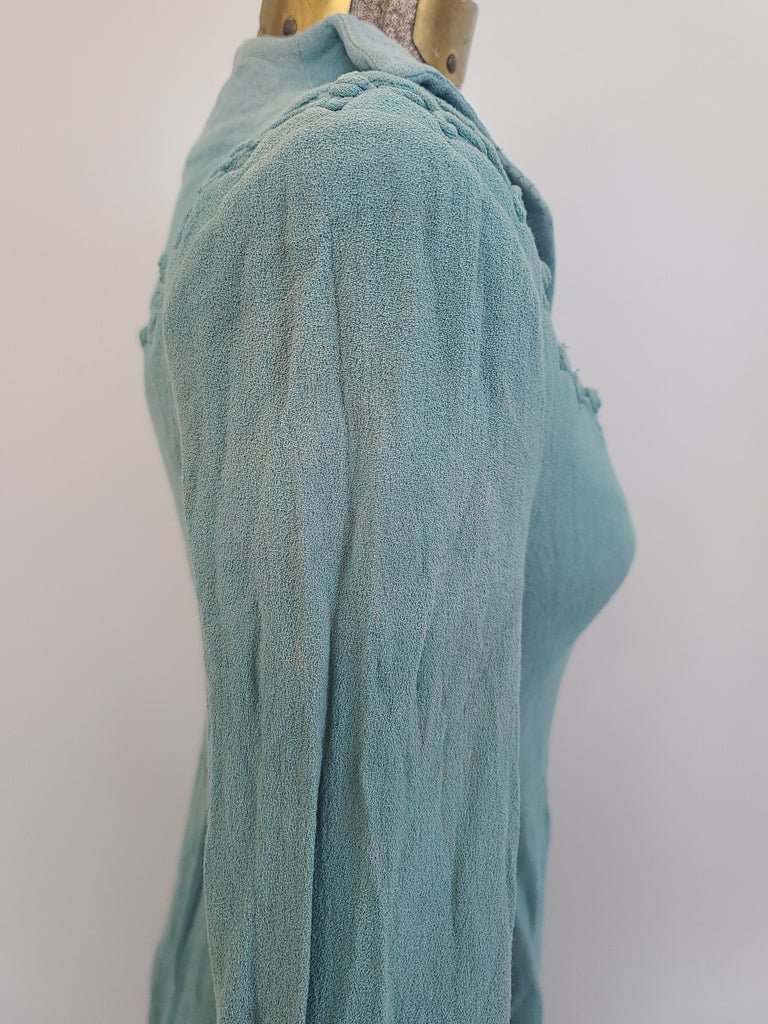 German Rayon Teal Dress(B-31.5' W-25' H-38') — image 11