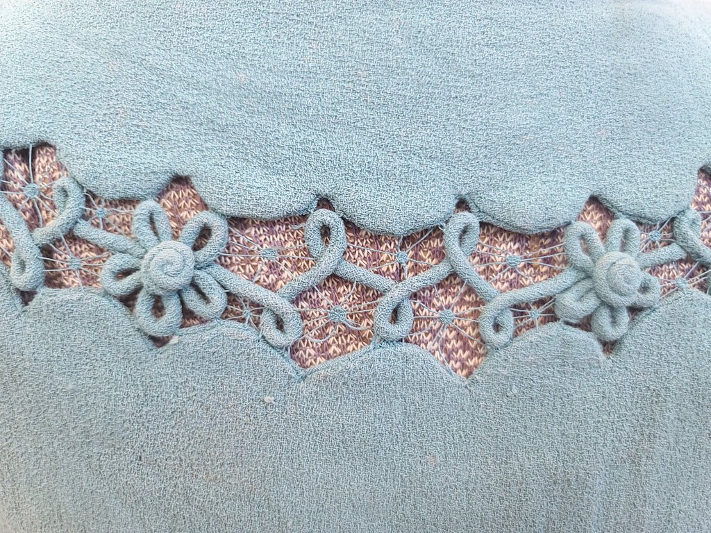 German Rayon Teal Dress(B-31.5' W-25' H-38') — image 14