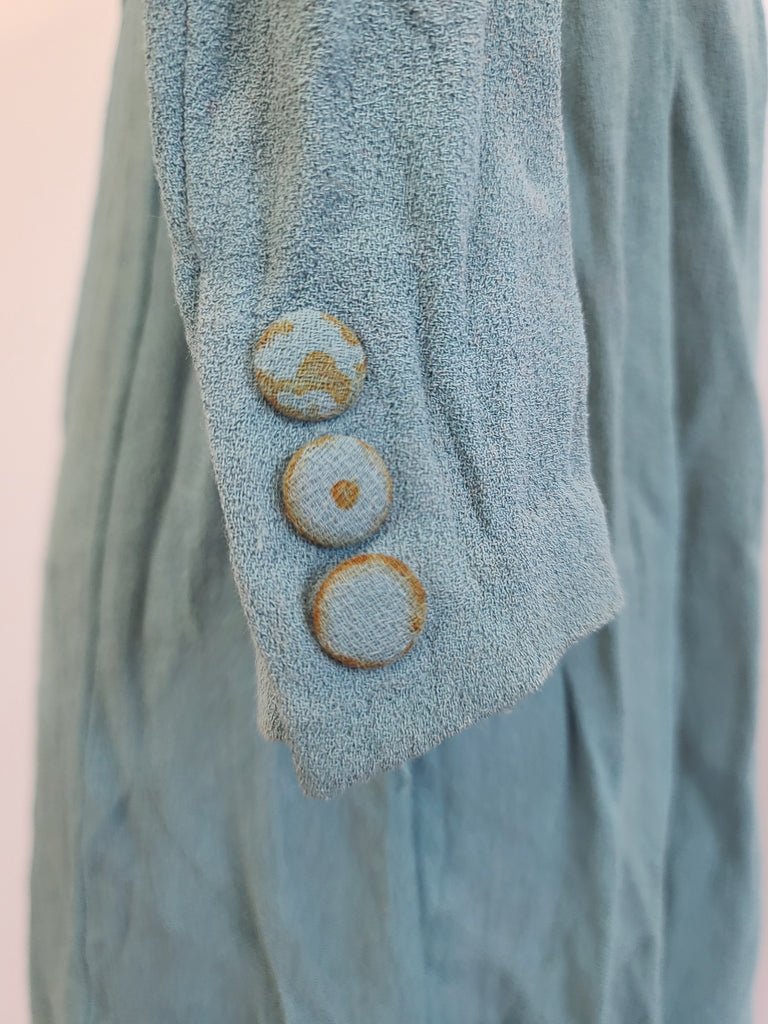 German Rayon Teal Dress(B-31.5' W-25' H-38') — image 15