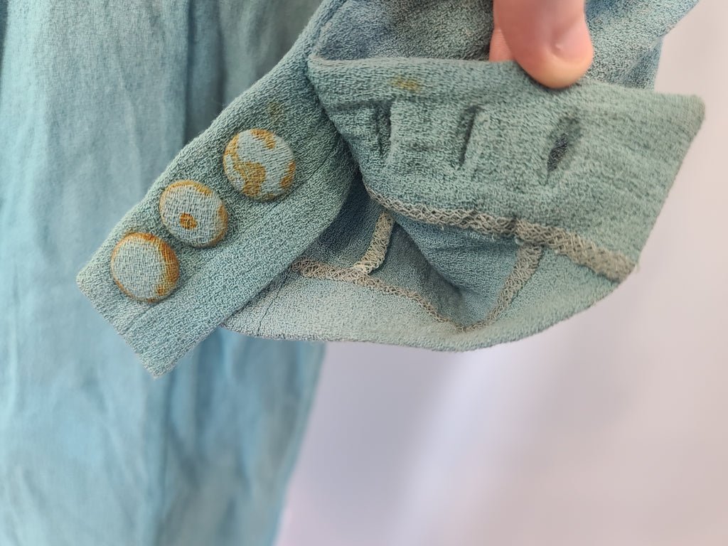 German Rayon Teal Dress(B-31.5' W-25' H-38') — image 17