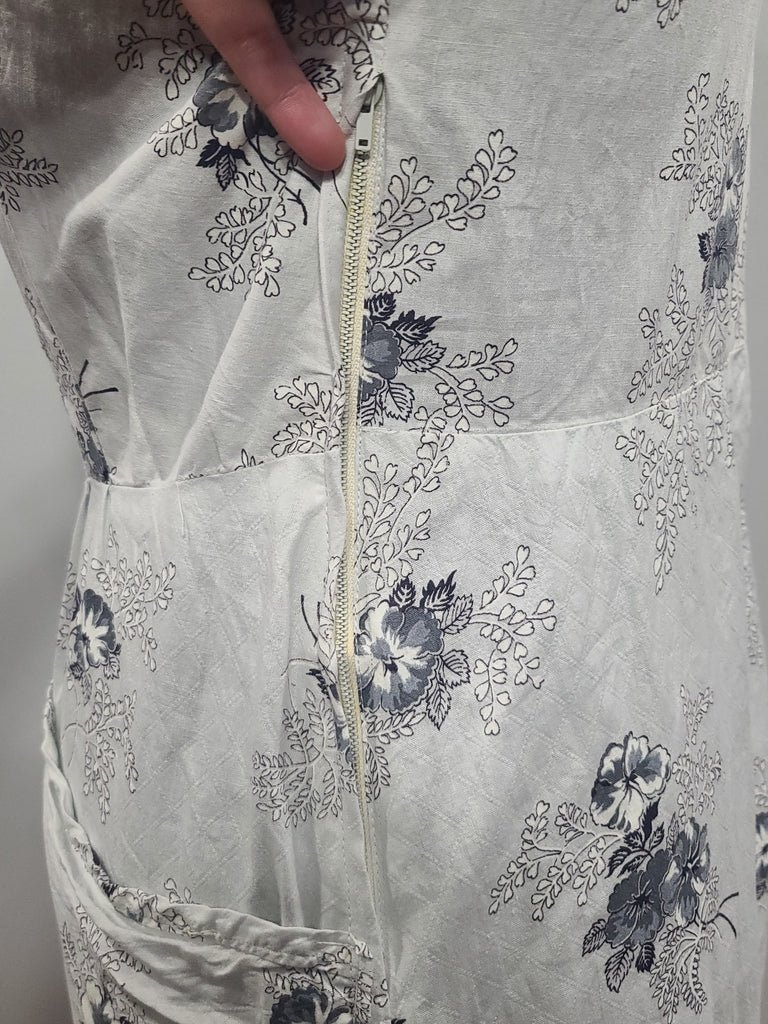 Flower Print Light Blue Dress(B-40' W-35' H-43') — image 10