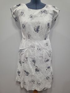 Flower Print Light Blue Dress(B-40' W-35' H-43')