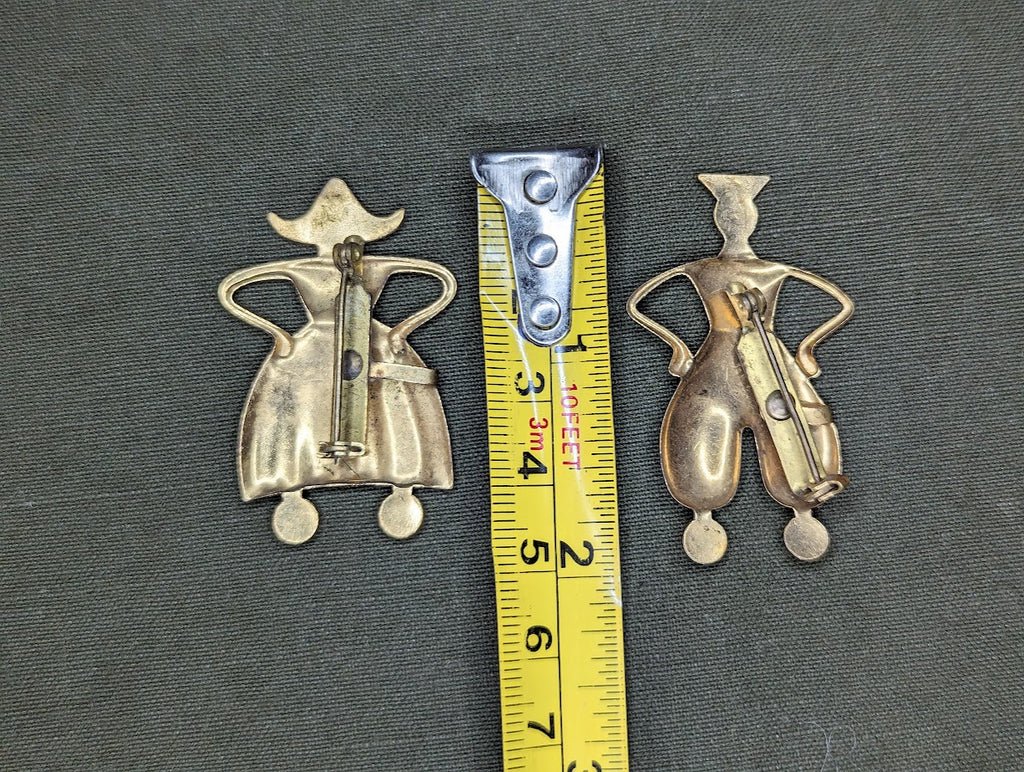 Dancing Man and Woman Pin Set — image 2
