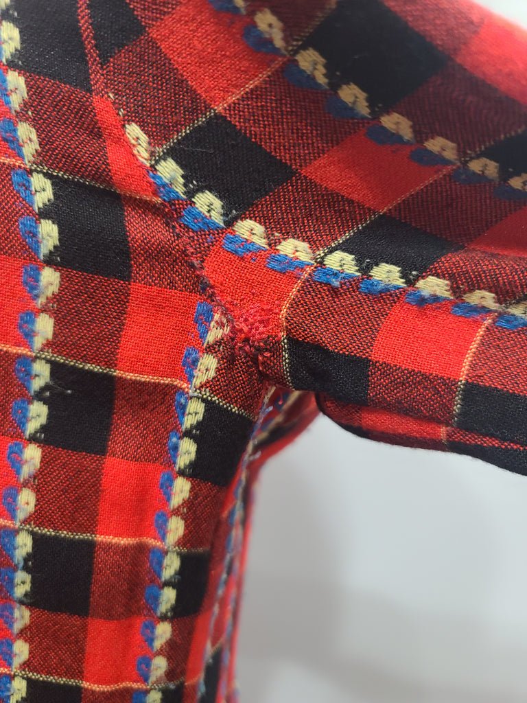 German Red and Black Plaid Dress with Heart Designs(B-38' W-32' H-48') — image 10