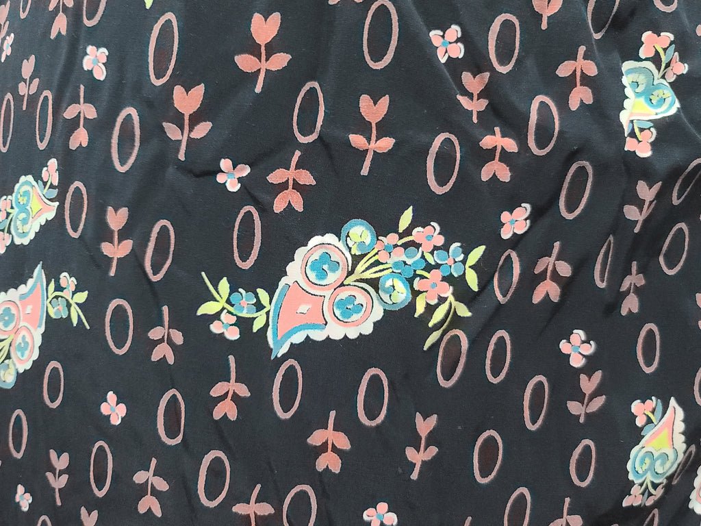 Flower and Leaf Print Cold Rayon Dress(B-36' W-28' H-37') — image 12