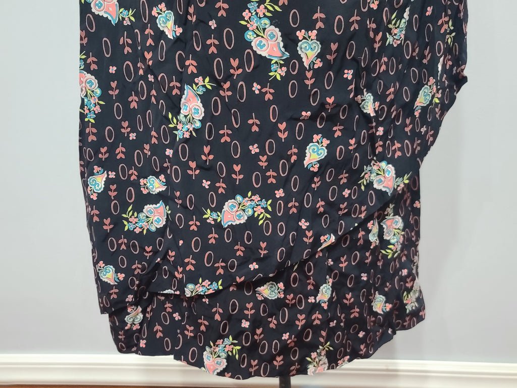 Flower and Leaf Print Cold Rayon Dress(B-36' W-28' H-37') — image 20