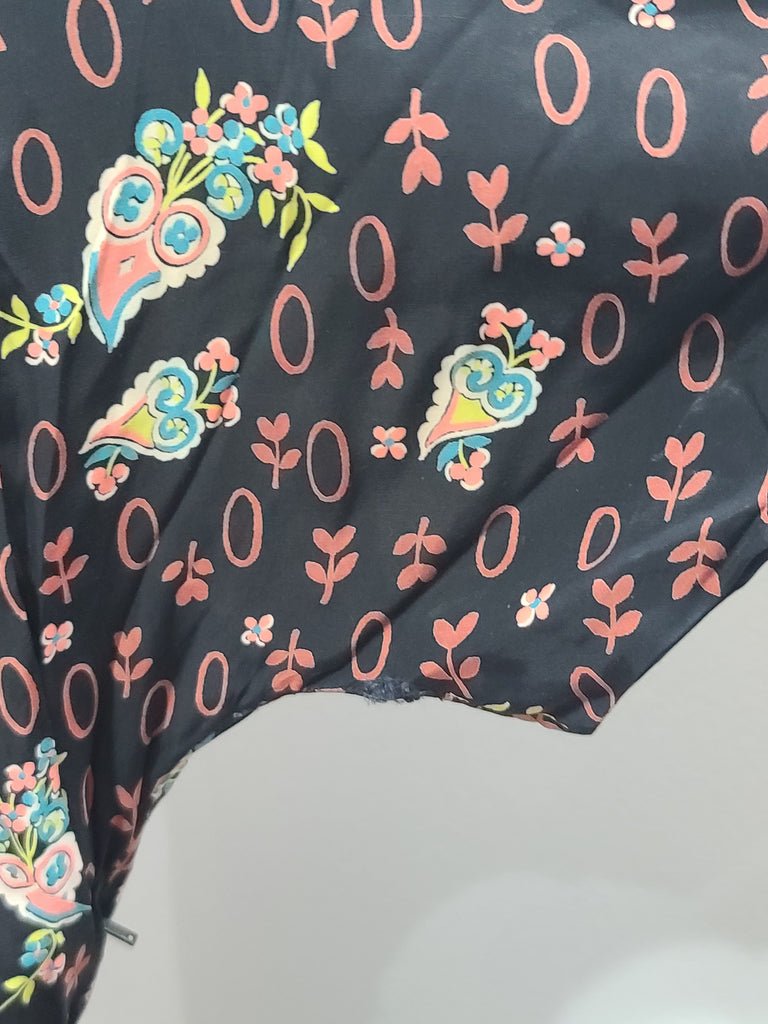 Flower and Leaf Print Cold Rayon Dress(B-36' W-28' H-37') — image 9