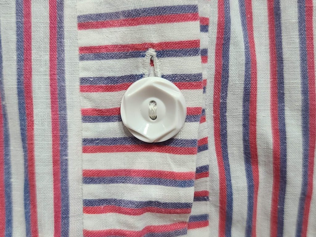 Red White and Blue Stripe Patriotic Dress with USN Sweetheart Buttons(B-48' W-41.5' H-50') — image 10