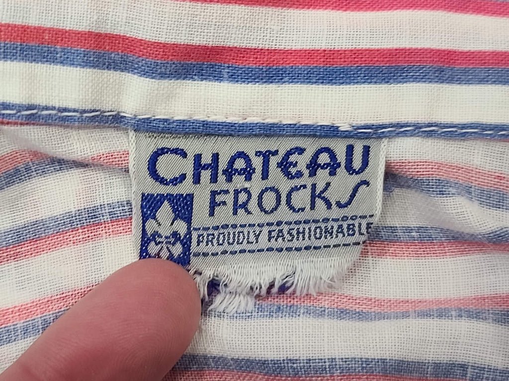 Red White and Blue Stripe Patriotic Dress with USN Sweetheart Buttons(B-48' W-41.5' H-50') — image 17