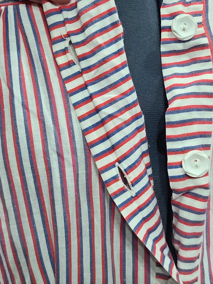 Red White and Blue Stripe Patriotic Dress with USN Sweetheart Buttons(B-48' W-41.5' H-50') — image 18