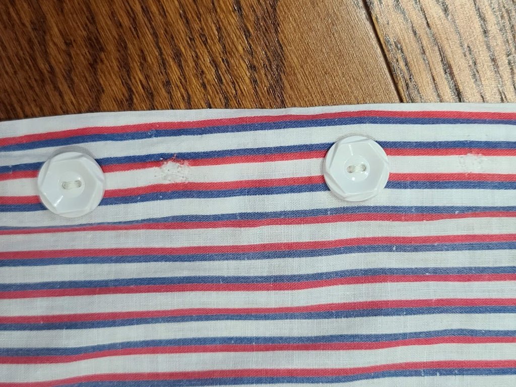 Red White and Blue Stripe Patriotic Dress with USN Sweetheart Buttons(B-48' W-41.5' H-50') — image 20