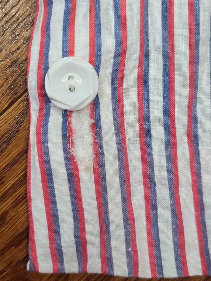 Red White and Blue Stripe Patriotic Dress with USN Sweetheart Buttons(B-48' W-41.5' H-50') — image 21