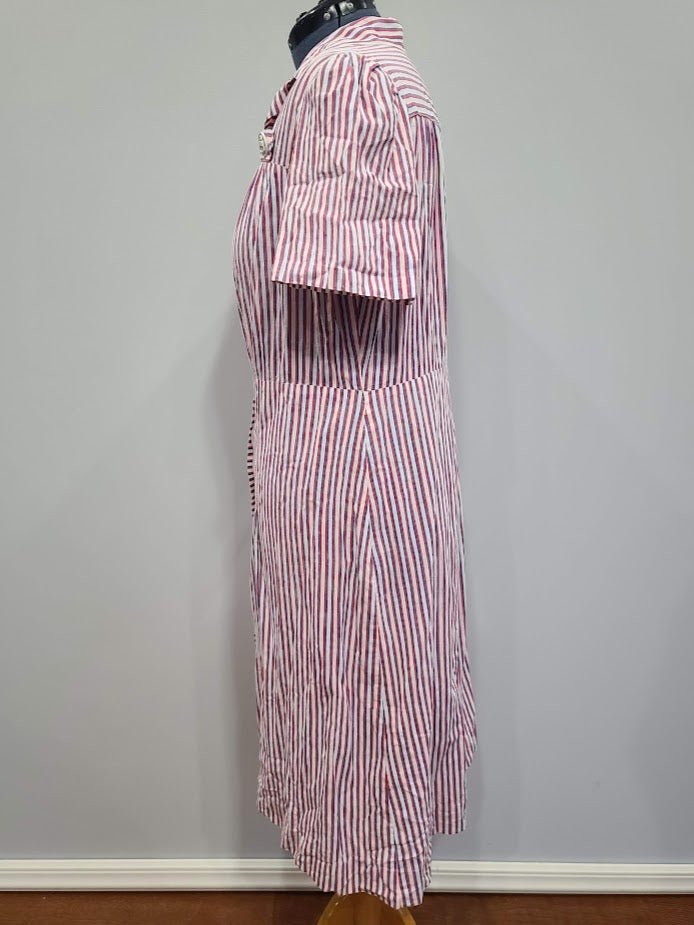 Red White and Blue Stripe Patriotic Dress with USN Sweetheart Buttons(B-48' W-41.5' H-50') — image 6