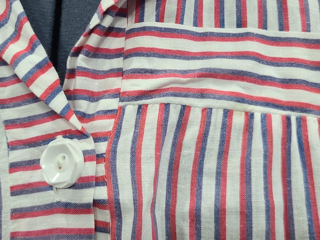 Red White and Blue Stripe Patriotic Dress with USN Sweetheart Buttons(B-48' W-41.5' H-50') — image 9