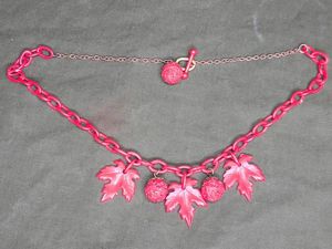 Red Leaf Necklace