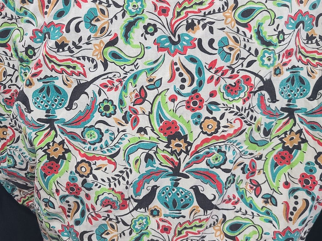 Black Dress with Novelty Print Apron(B-36' W-30' H-35.5') — image 10