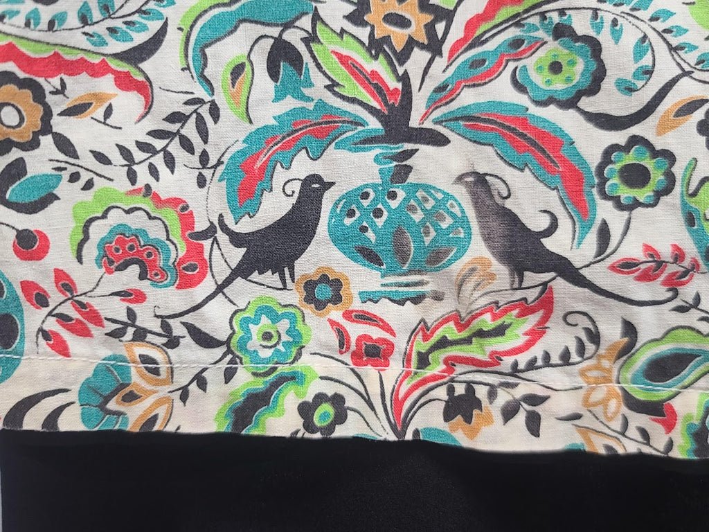 Black Dress with Novelty Print Apron(B-36' W-30' H-35.5') — image 14