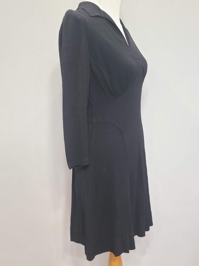 Black Dress with Novelty Print Apron(B-36' W-30' H-35.5') — image 20