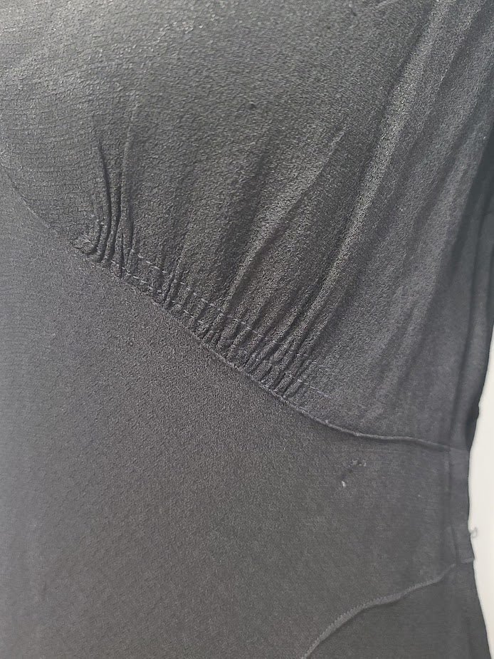 Black Dress with Novelty Print Apron(B-36' W-30' H-35.5') — image 22