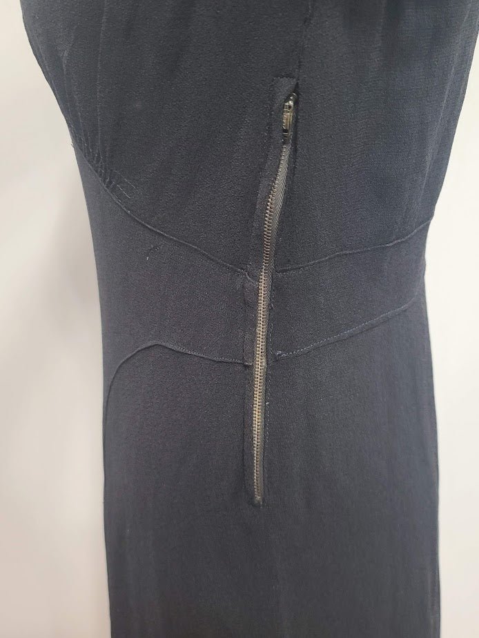 Black Dress with Novelty Print Apron(B-36' W-30' H-35.5') — image 25