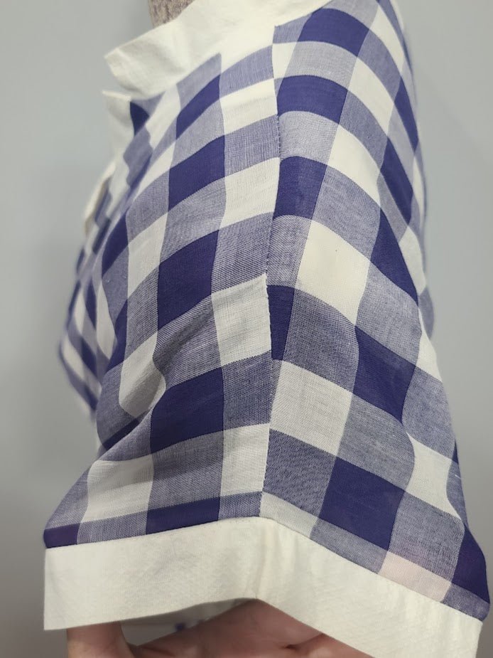 Blue and White Plaid Dress(B-36' W-27' H-39') — image 14