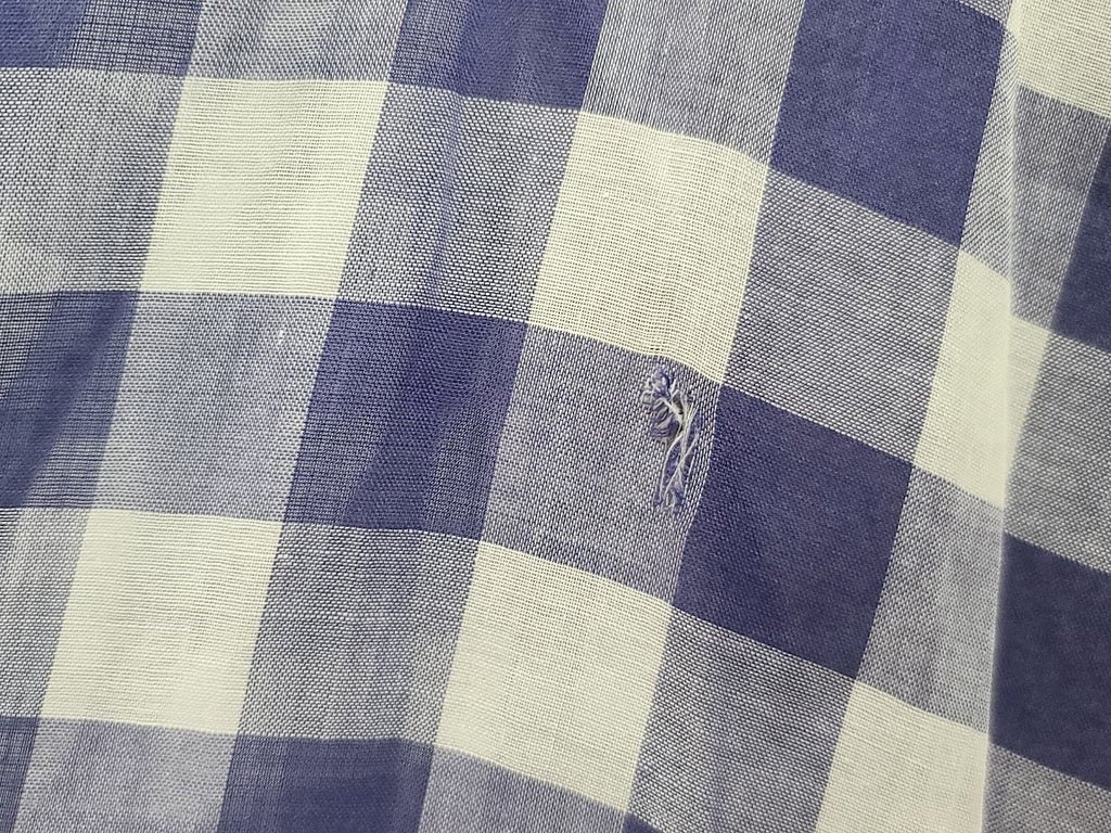 Blue and White Plaid Dress(B-36' W-27' H-39') — image 9