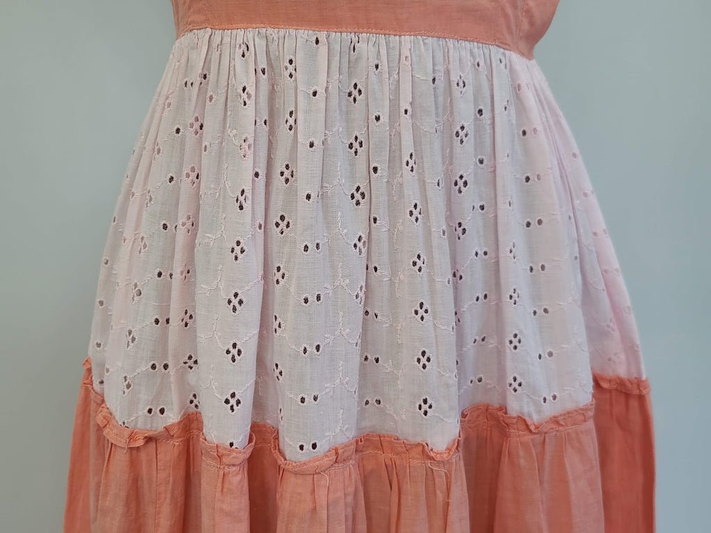 Pink and White Eyelet Dress(B-34' W-24' H-40') — image 6