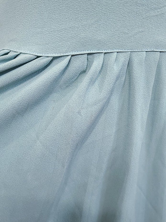 Robin's Egg Blue Dress with Pink Fan Design(B-33' W-24' H-32') — image 17