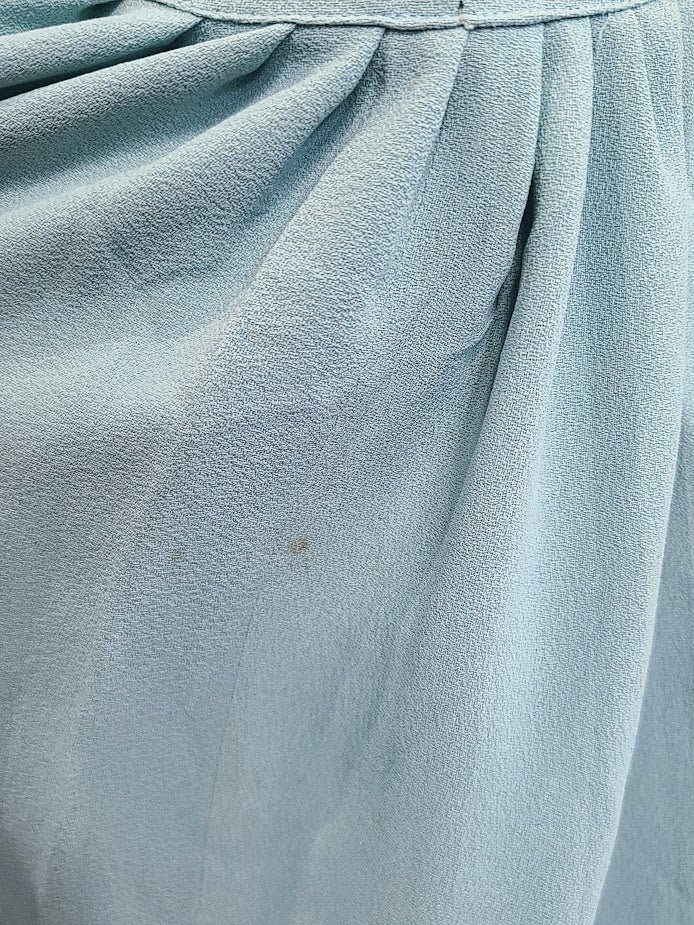 Robin's Egg Blue Dress with Pink Fan Design(B-33' W-24' H-32') — image 19