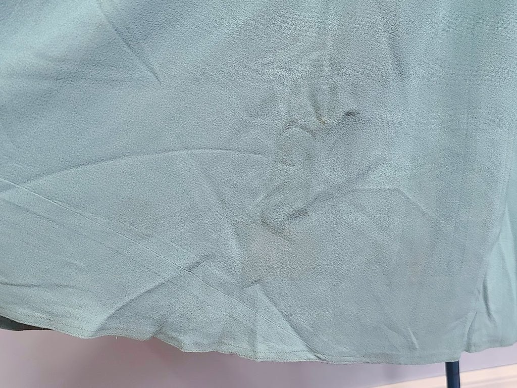 Robin's Egg Blue Dress with Pink Fan Design(B-33' W-24' H-32') — image 25