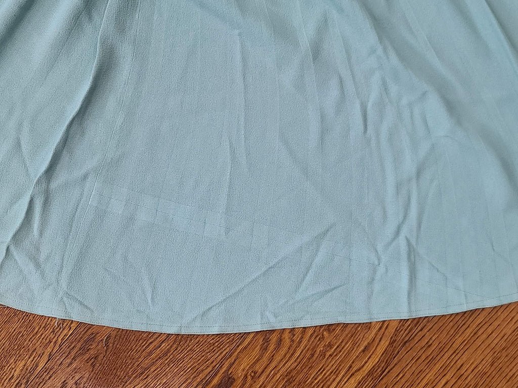 Robin's Egg Blue Dress with Pink Fan Design(B-33' W-24' H-32') — image 33