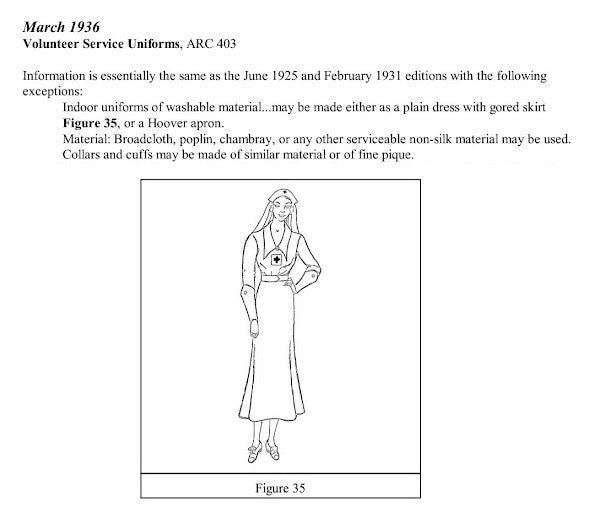 American Red Cross Gray Lady 1930s Uniform (still used during WWII)(B-38' W-30' H-40') — image 25