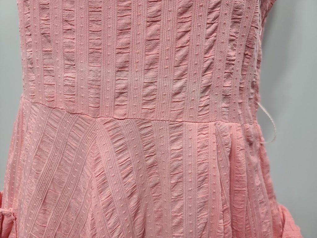 Pink Seersucker Sleeveless Dress(B-33' W-26') — image 7