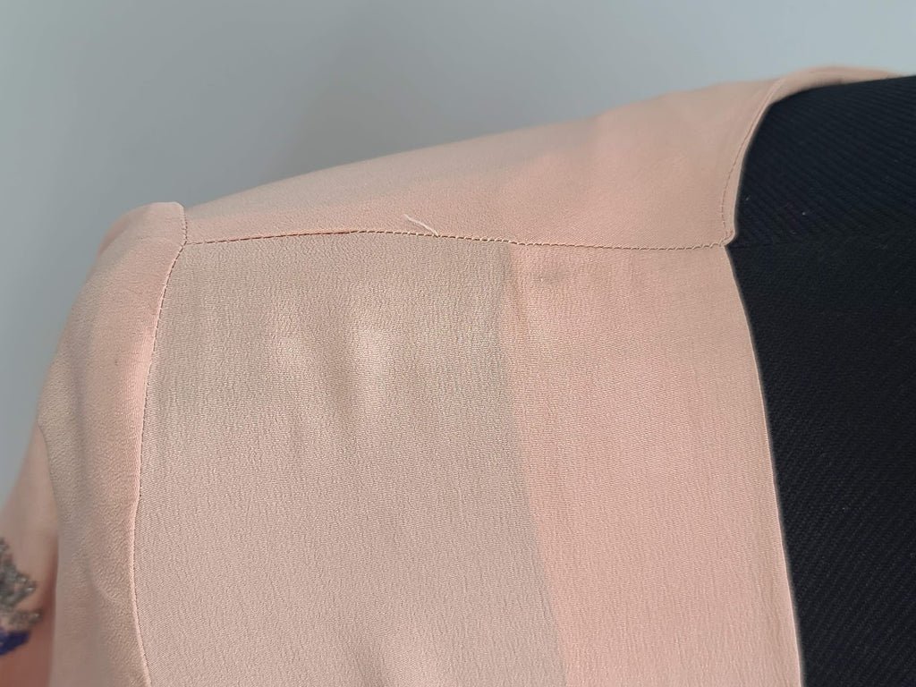 Pink Dress with Beading on Sleeves (Unique Style)(B-36' W-25'-31.5' H-35') — image 11