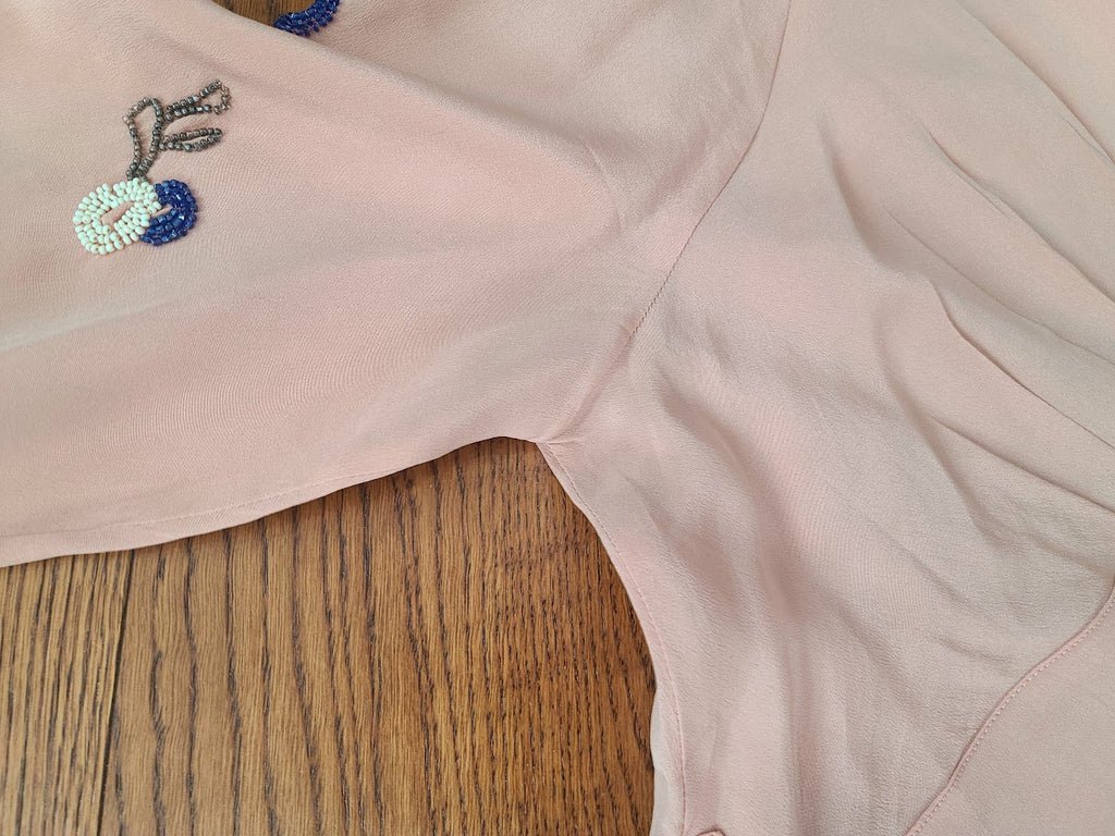 Pink Dress with Beading on Sleeves (Unique Style)(B-36' W-25'-31.5' H-35') — image 27