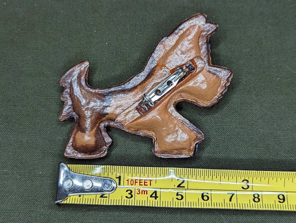 Dog with Bow Large Novelty Pin — image 2