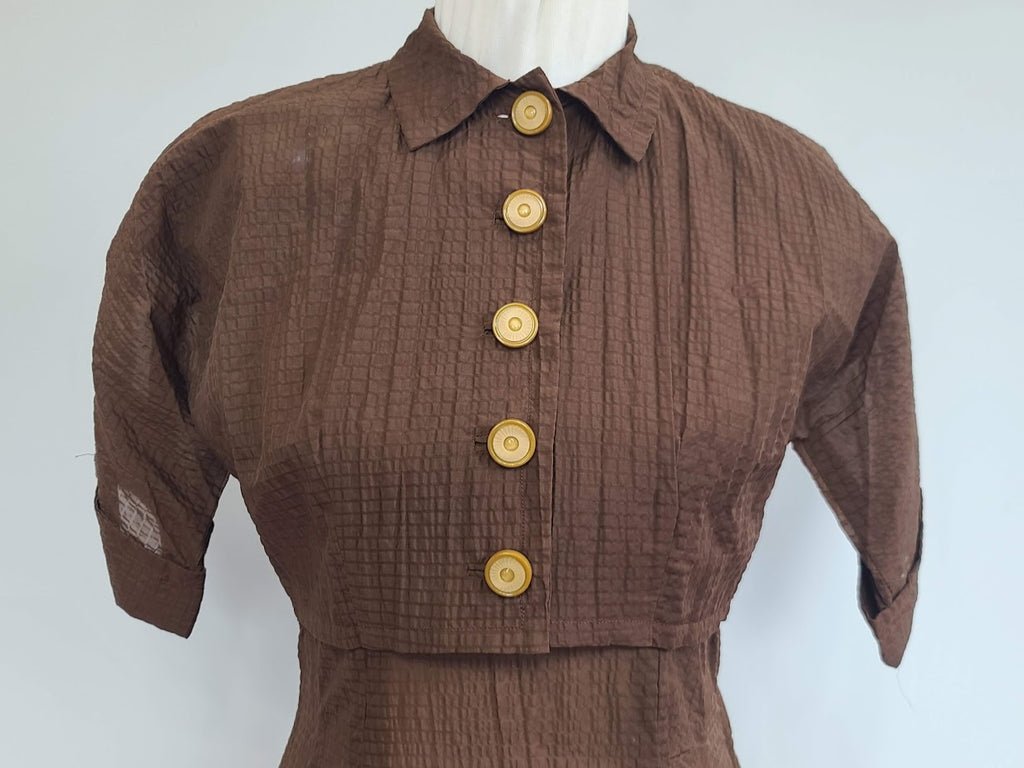 Brown Seersucker Dress & Bolero Jacket(B-37' W-30' H-46') — image 16