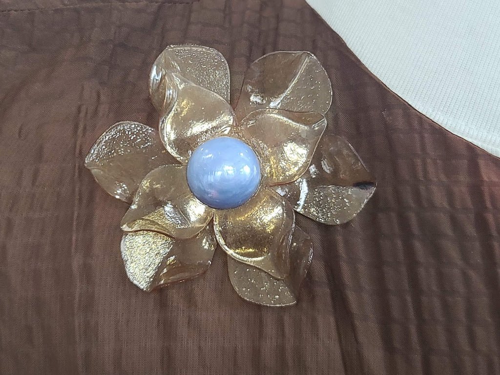 Brown Seersucker Dress & Bolero Jacket(B-37' W-30' H-46') — image 2