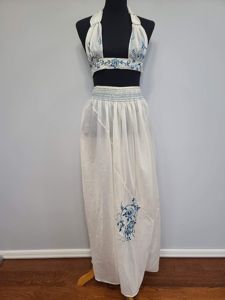 Bikini Top and Skirt Made from a Parachute(25' Waist)