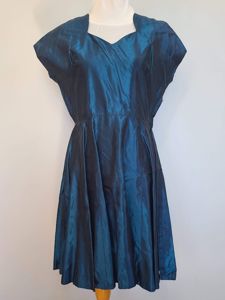 Blue Shiny Iridescent Dress(B-40' W-31' H-48')