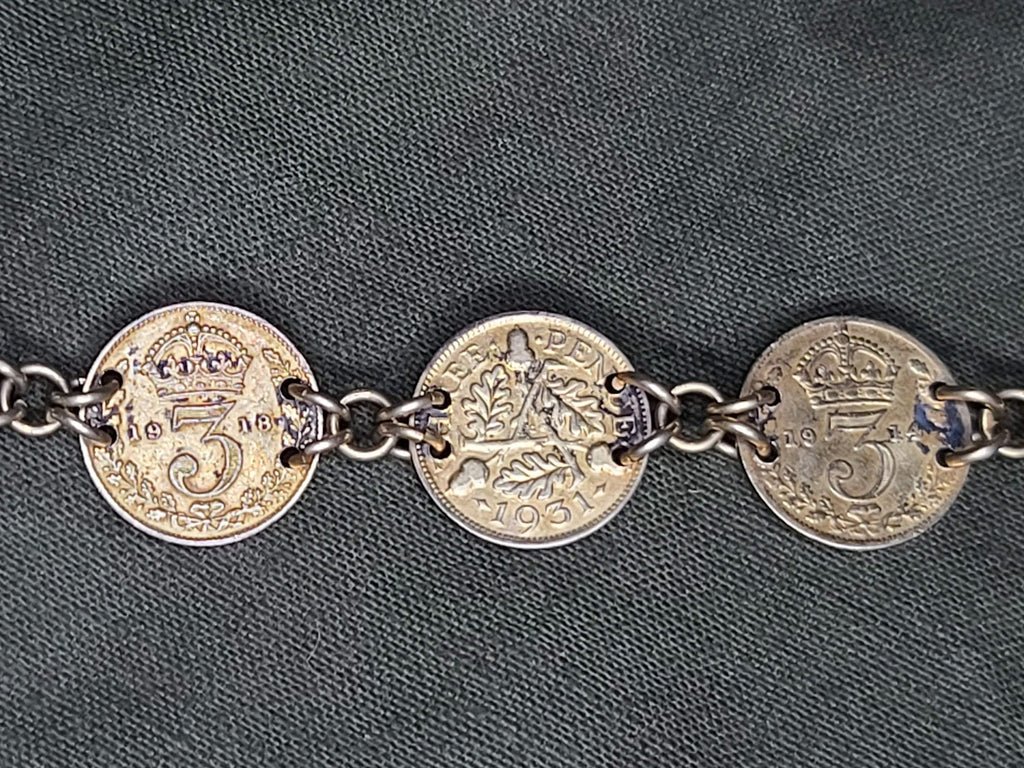 British India Coin Bracelet (Dates from 1912 to 1938) — image 4