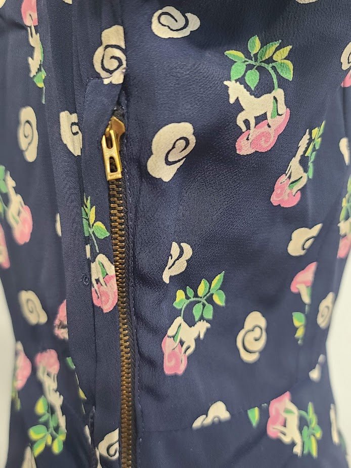 Horse Novelty Print Peplum Dress (as-is)(B-34' W-26' H-33') — image 18