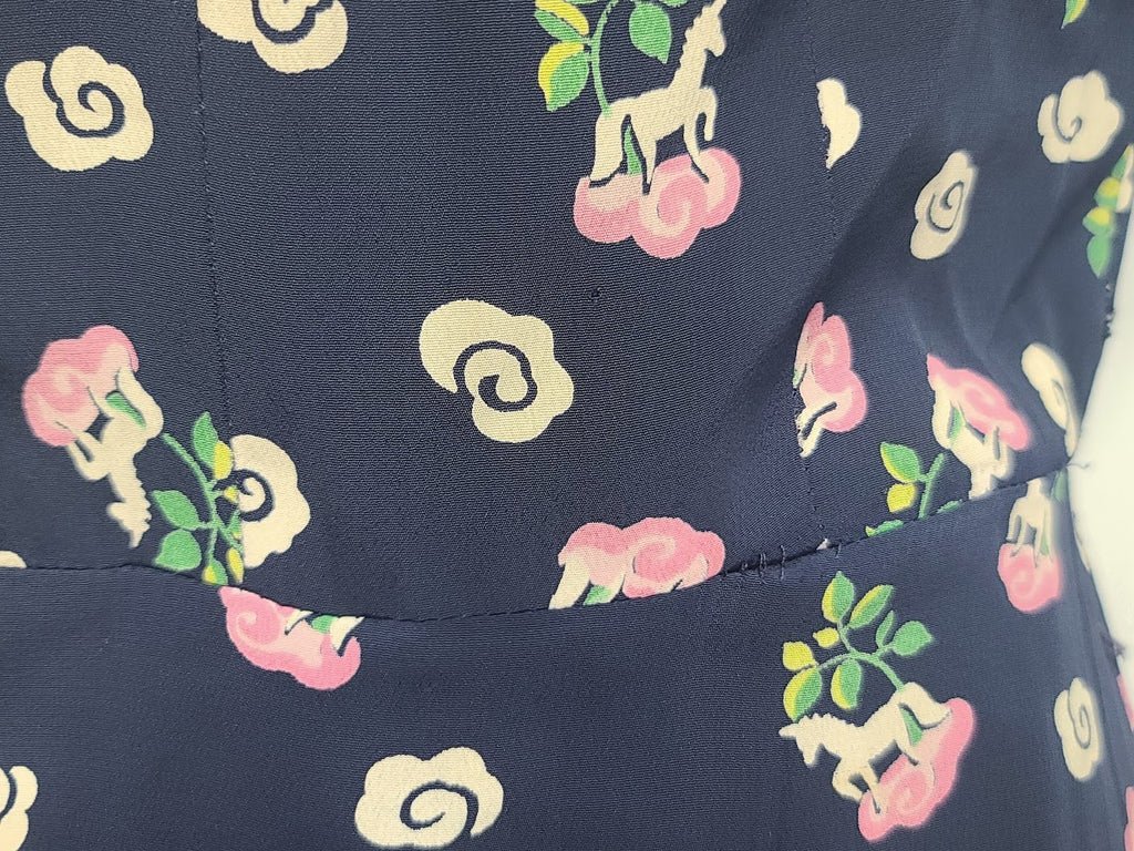 Horse Novelty Print Peplum Dress (as-is)(B-34' W-26' H-33') — image 23