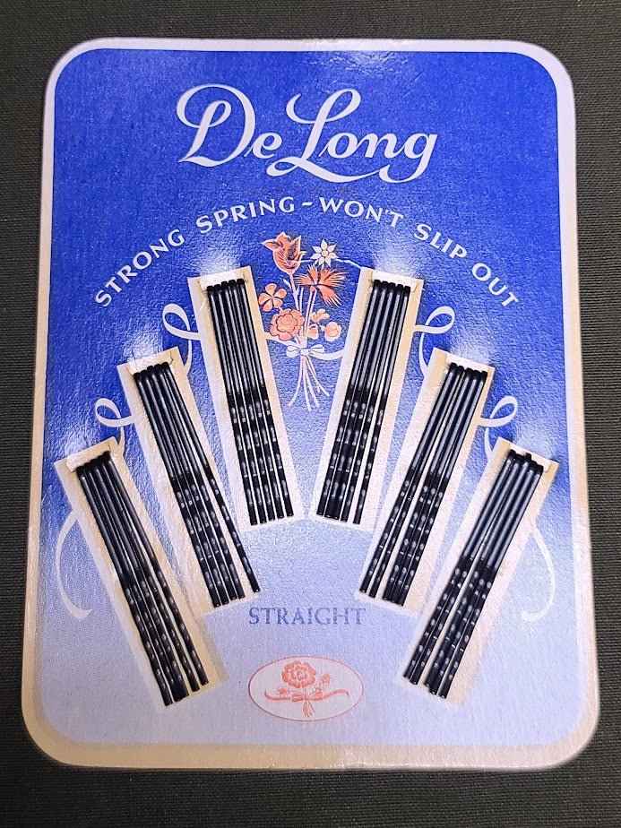 DeLong Hairpins on Card Dated 1941 — image 2